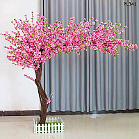 Извито изкуствено дърво за декор розова Японска вишна 1.8 м - PL341